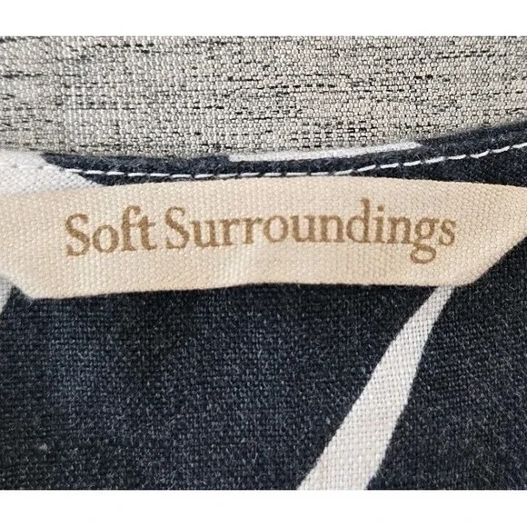 Soft Surroundings Women's 100% Linen Knee Length Dress Size Large - Picture 9 of 10